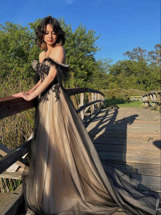 A Line Off The Shoulder Fashion Prom Dresses, long Evening Dresses cg24999