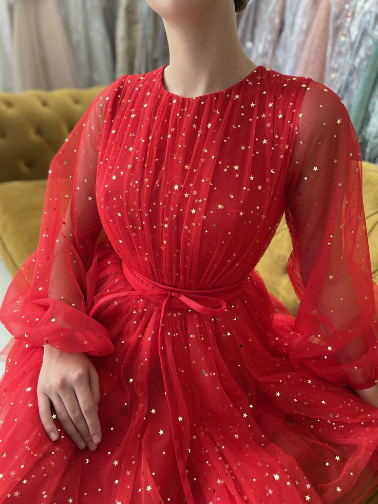 Long Sleeves Short Red Prom Dresses, Red Long Sleeves Short Formal Graduation Dresses homecoming dress fg3315