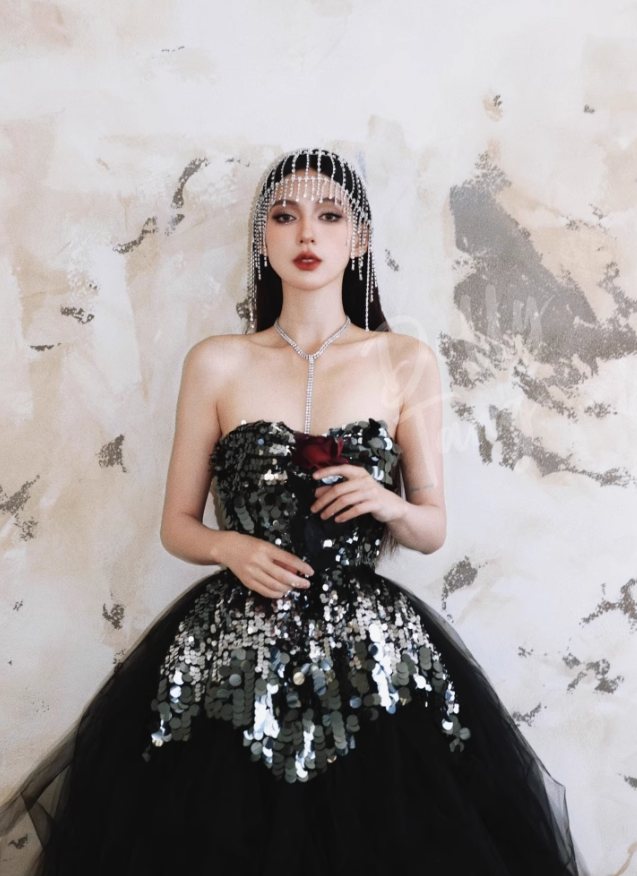Shiny Black Sequin A Line Sweetheart Neck Tulle Homecoming Dress Cocktail Dress SH3580