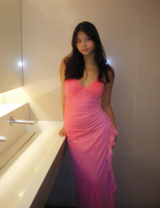 Halter Ombre Navy Blue Long Chiffon Prom Dress SH1157