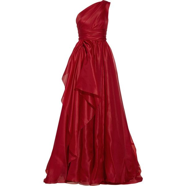 Gorgeous A line One Shoulder Red Chiffon Birthday Dress Prom Dress Graduation Dresses D2563