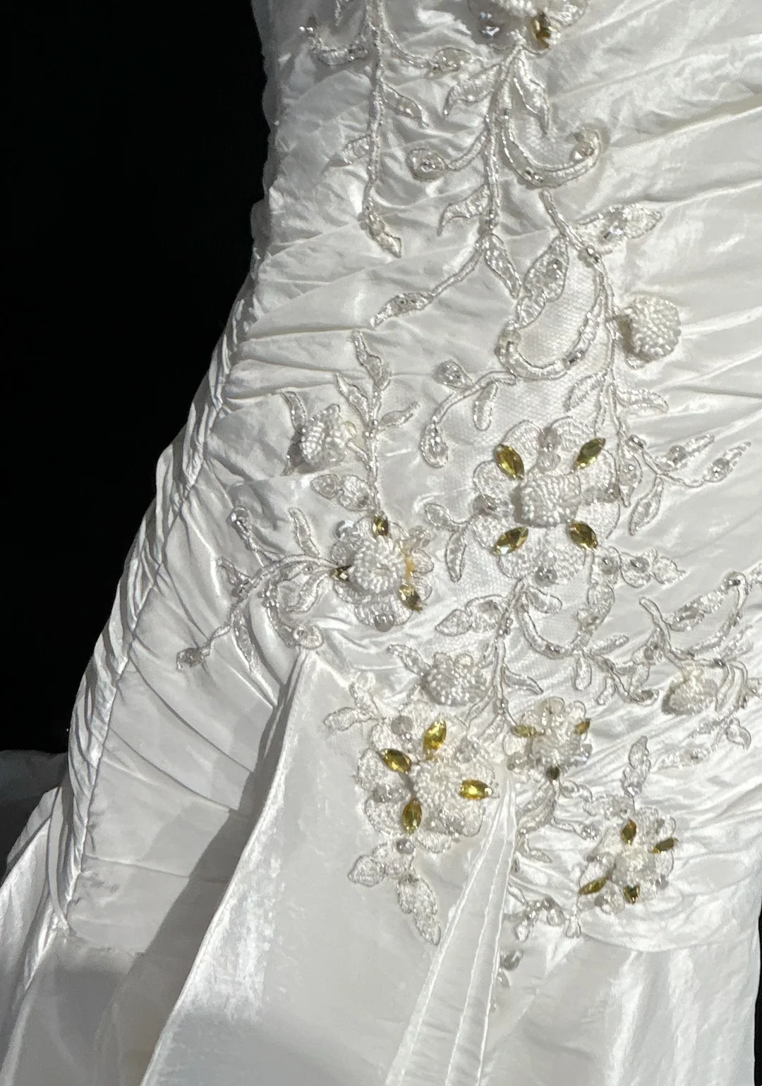 Vestido de novia único de sirena, sin tirantes, de encaje, sin mangas, blanco, años 50, vestidos de novia modestos, DH1103