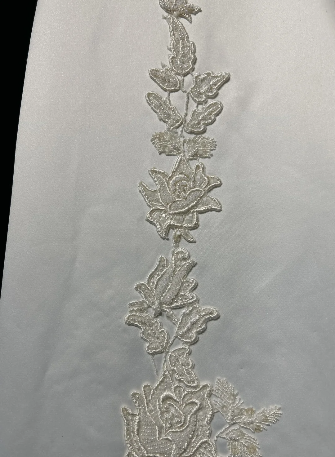 Vestido de novia vintage de los años 60, corte A, escote en V, mangas cortas, encaje, perlas, largo blanco, elegante, años 90, DH1109