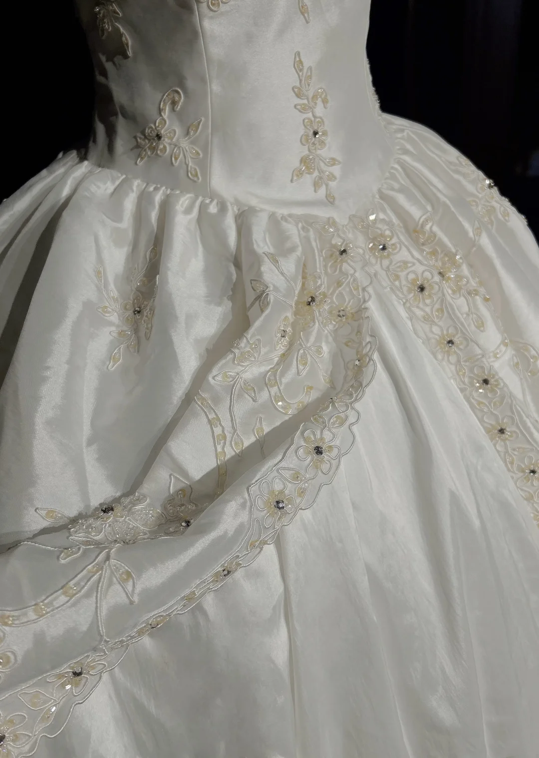 Vestido de novia único, vestido de fiesta, escote corazón, apliques de encaje, sin mangas, blanco, años 50, vestidos de novia vintage, DH1121