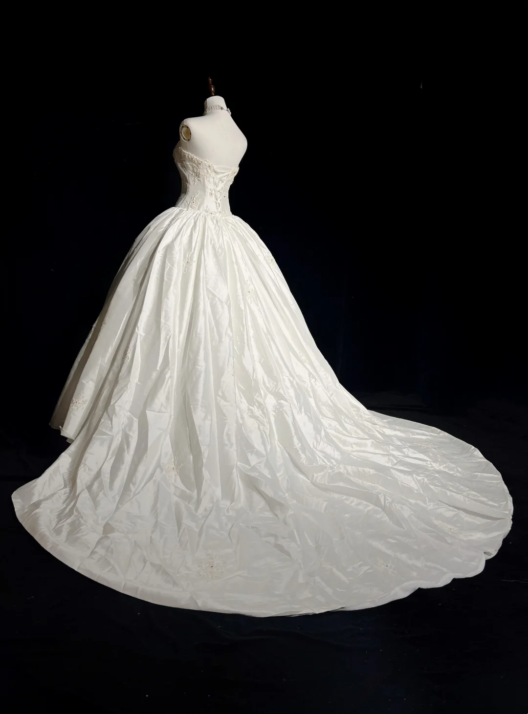 Vestido de novia único, vestido de fiesta, escote corazón, apliques de encaje, sin mangas, blanco, años 50, vestidos de novia vintage, DH1121