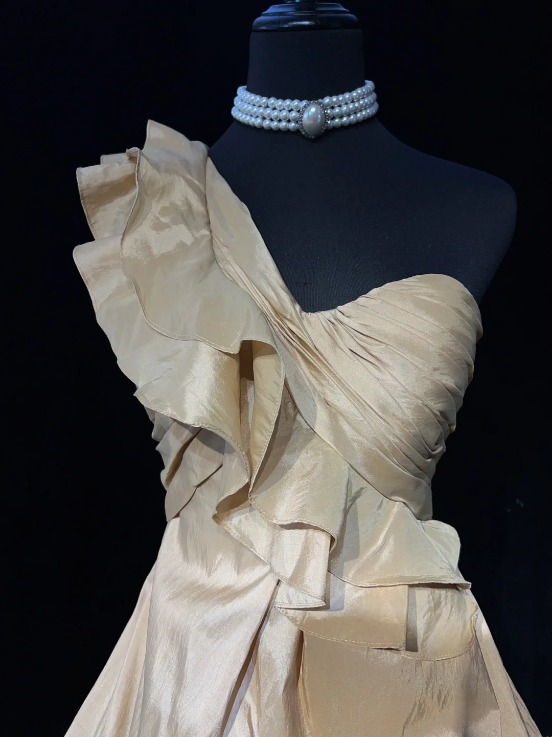 Precioso vestido de fiesta de tafetán color champán, de un solo hombro, minivestido corto formal para séptimo grado, vestido de fiesta de secundaria, vestido de cóctel, atuendos de cumpleaños DH1434