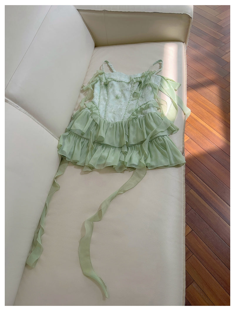 Cute A Line Spaghetti Straps Sage Green Chiffon Grad Dress Inspo Short Mini Formal 8th Grade Homecoming Dresses High School Hoco Court Dress Graduation Dress Hoco Outfits D1901