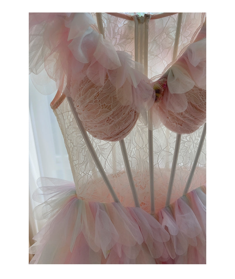Pretty Ball Gown V Neck Pink Grad Dress Inspo Short Mini Formal 8th Grade Homecoming Dresses High School Hoco Court Dress Graduation Dress Cocktail Birthday Outfits DH1914