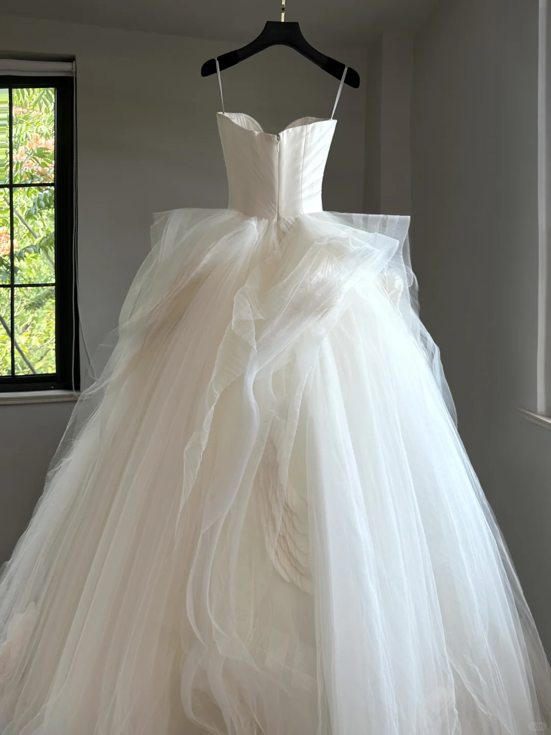 Vestido de novia etéreo, corte corazón, tul blanco, sin mangas, largo y sencillo, DH2052