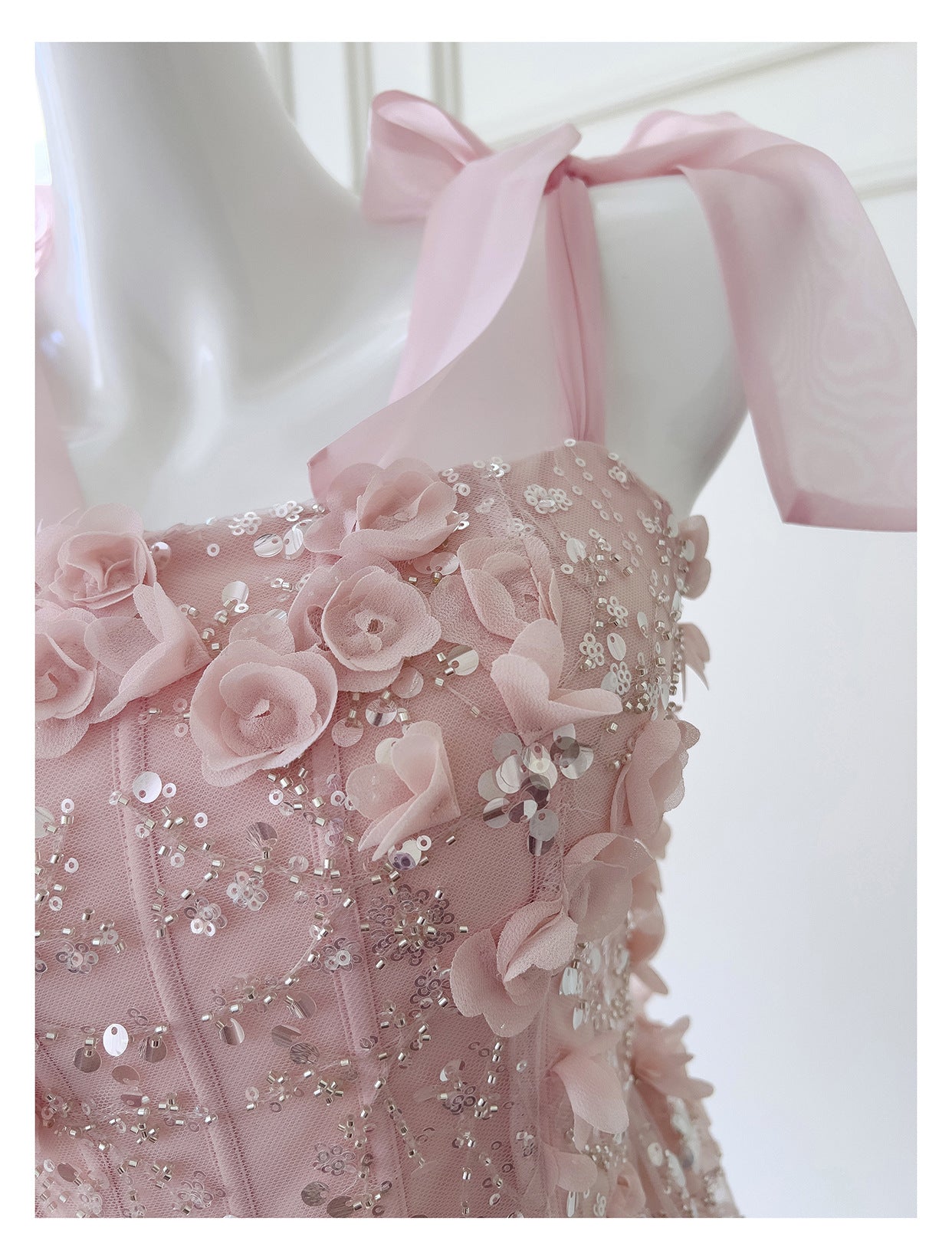 Modest A Line Spaghetti Straps Pink Sequin Formal 8th Grade Homecoming Dresses Middle School Short Birthday Gowns Graduation Dress Hoco Outfits DH2104