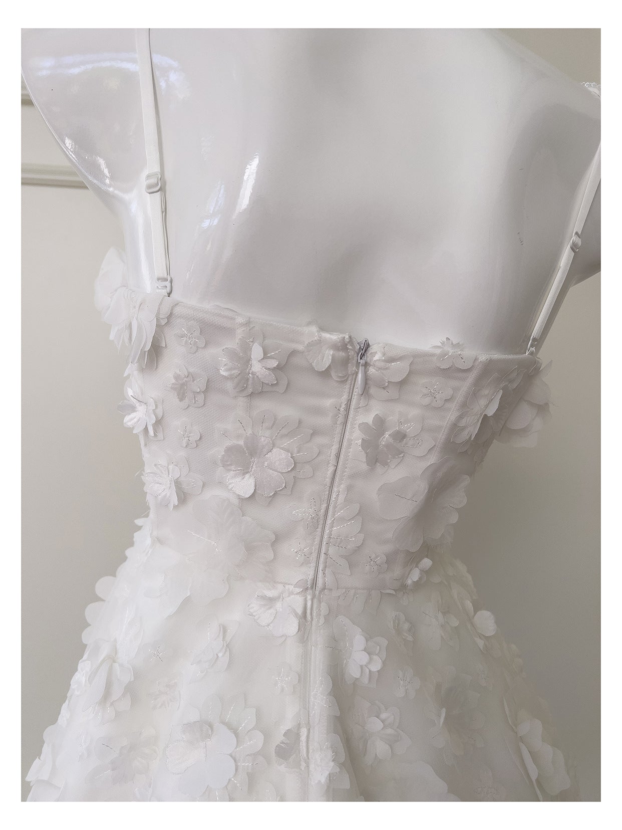 Vestidos de fiesta de octavo grado, corte A, con tirantes finos y estampado floral blanco, para graduación, cumpleaños y escuela secundaria, DH2105