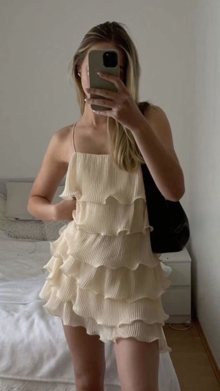 Vestidos de fiesta de gasa con tirantes finos, corte A, para octavo grado, para graduación, para secundaria, para 18 años, minivestidos de fiesta DH2114