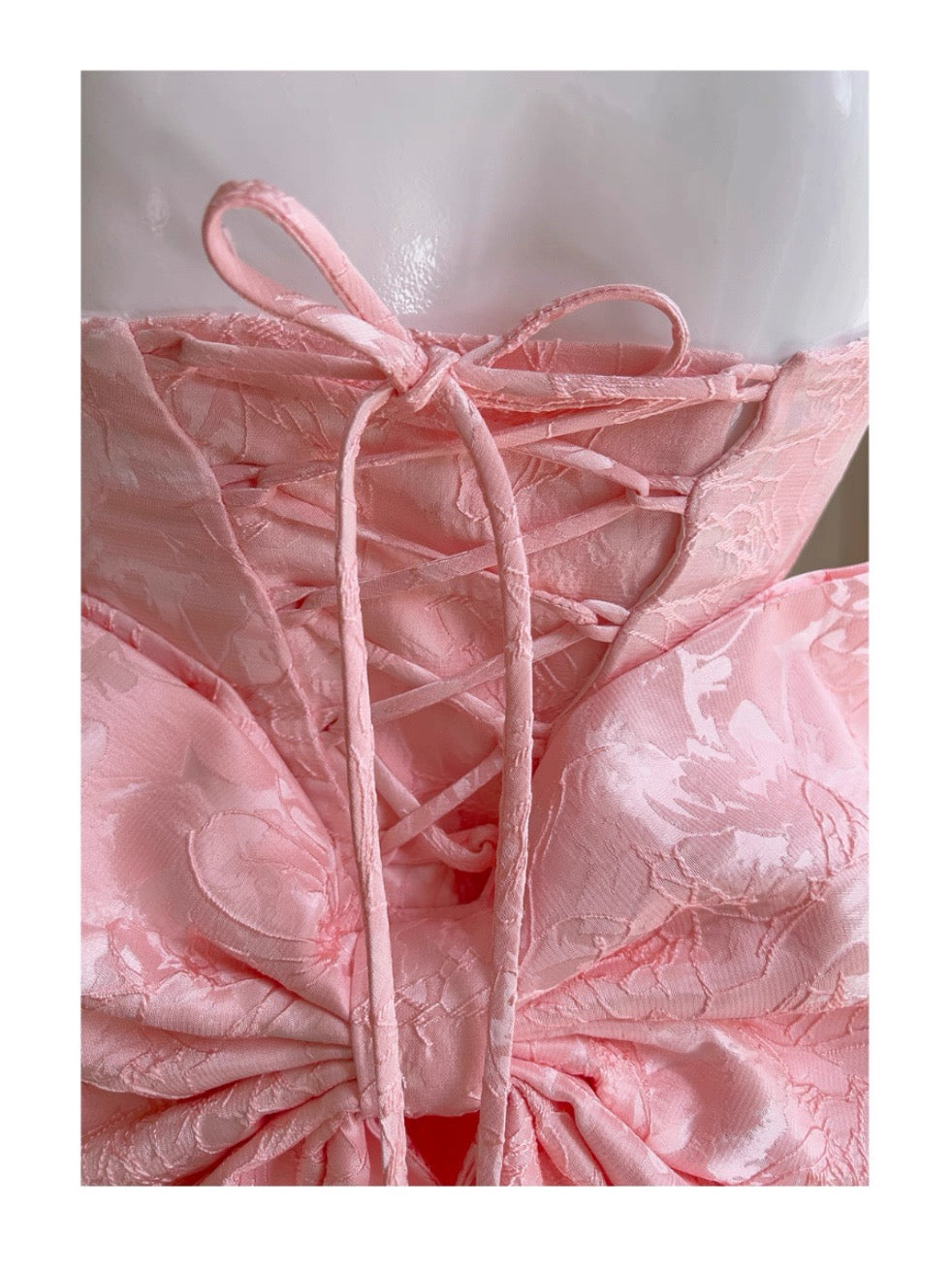 Vestido corto de fiesta con tirantes finos, corte A, estampado floral rosa, para cóctel, graduación, Hoco Dress DH2195