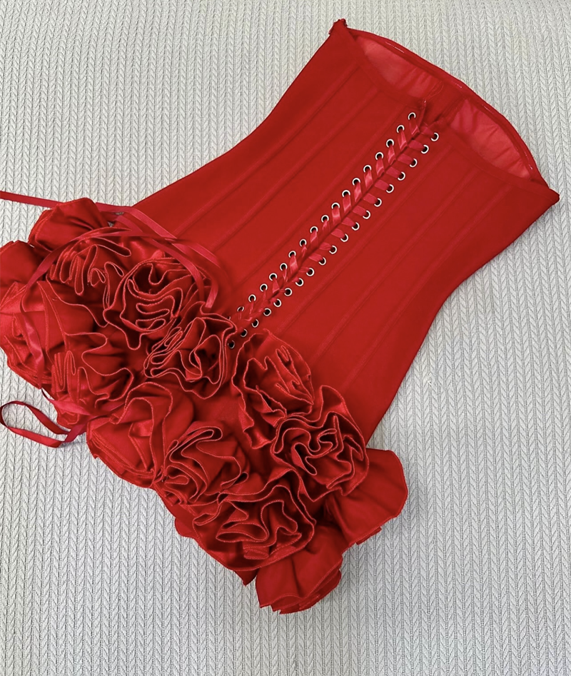 Cute Sheath Strapless Red Satin Formal Homecoming Dresses 18th Birthday Outfits Graduation Dress Short Mini Hoco Dresses DH2542
