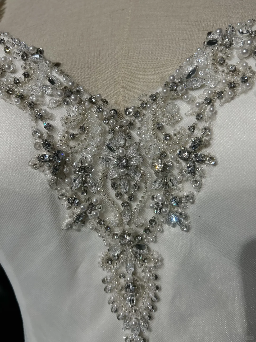 Vestido de novia vintage, vestido de fiesta, escote corazón, blanco, cuentas plateadas, tul, vestido de novia largo, vestidos de novia retro, vestidos de novia modestos DH2657