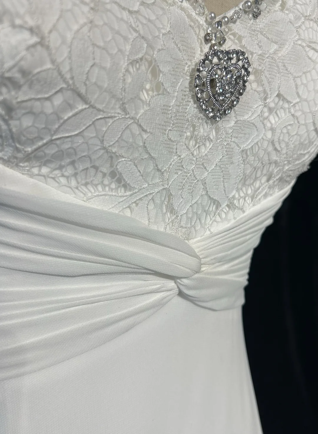 Vestido de novia vintage, corte A, tirantes finos, de gasa blanca, largo, estilo retro, modesto, DH2675