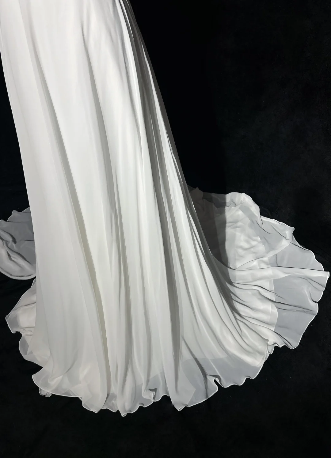 Vestido de novia vintage, corte A, tirantes finos, de gasa blanca, largo, estilo retro, modesto, DH2675