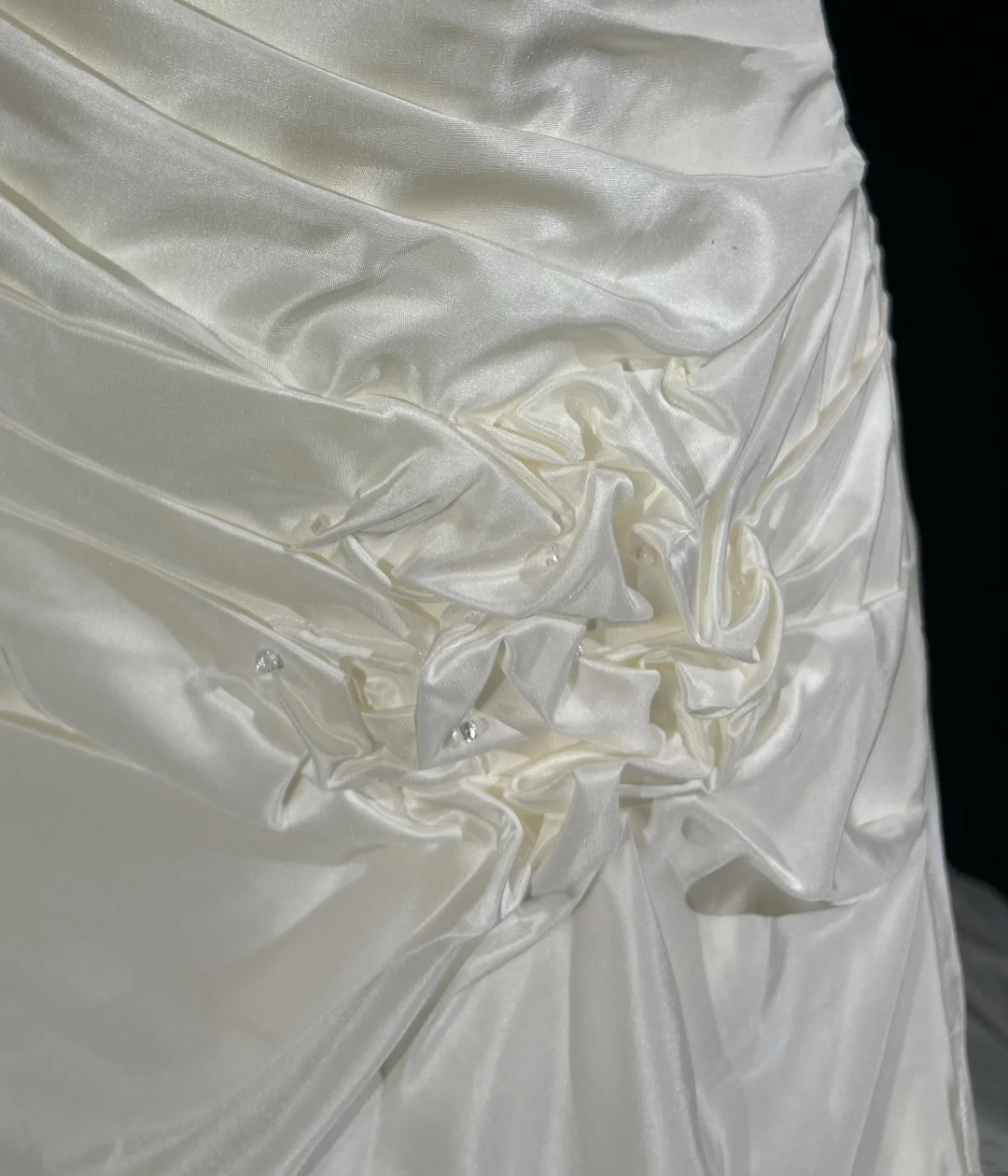 Vestido de novia vintage, vestido de fiesta sin tirantes, satén marfil, largo, estilo retro, modesto, DH2680