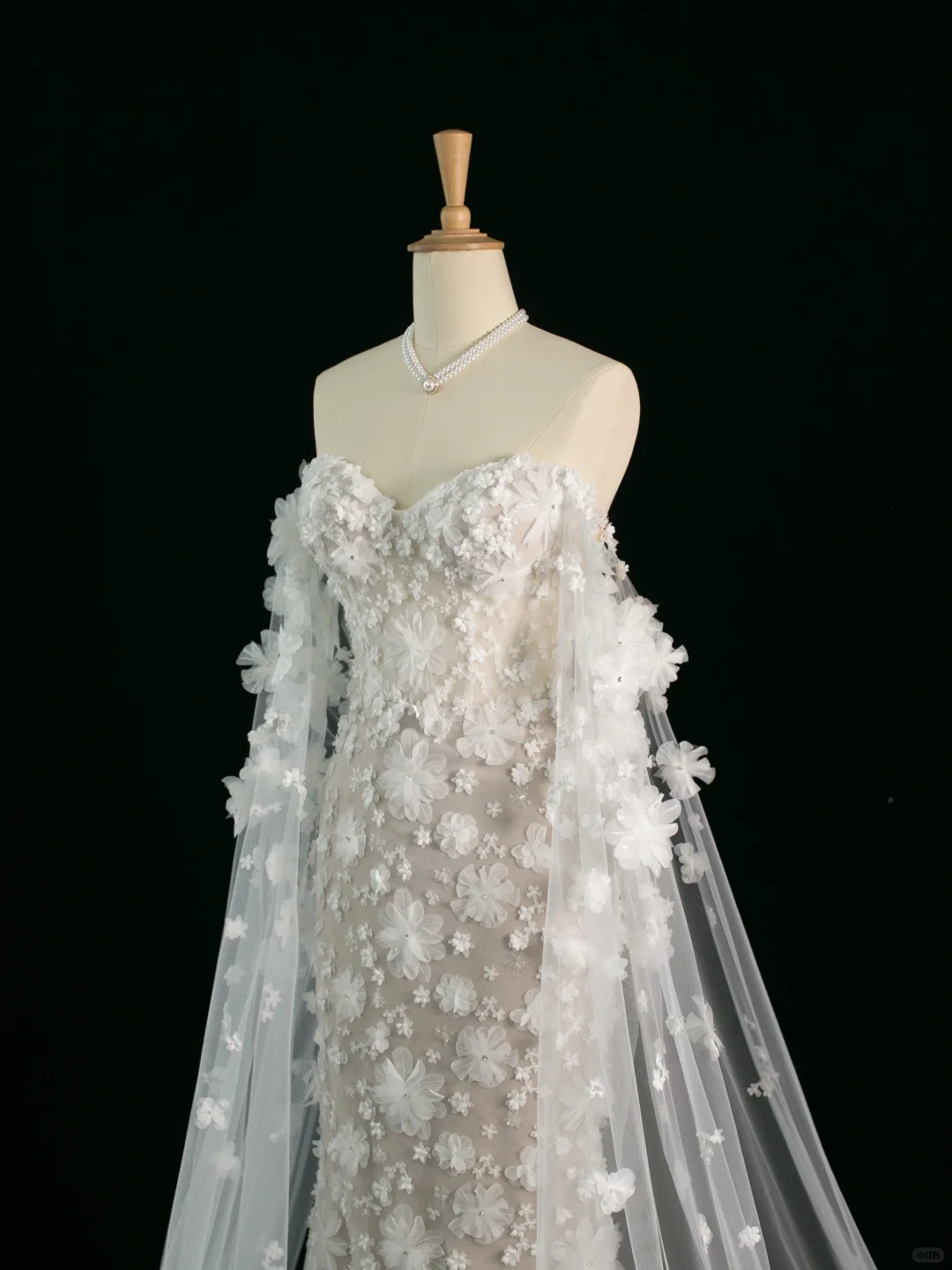 Hermoso vestido de novia estilo sirena con hombros descubiertos, blanco, mangas largas, encaje, estilo vintage, DH383