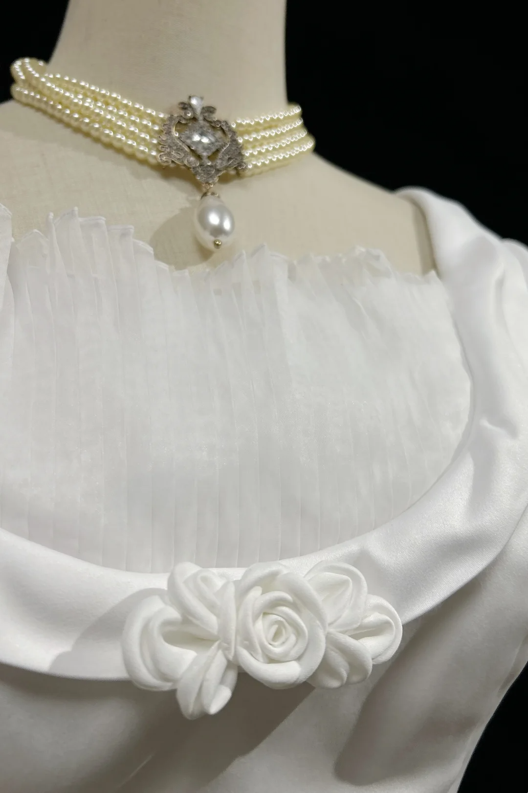Vestido de novia vintage de los años 50 y 40, con escote cuadrado y encaje, blanco, largo, DH528