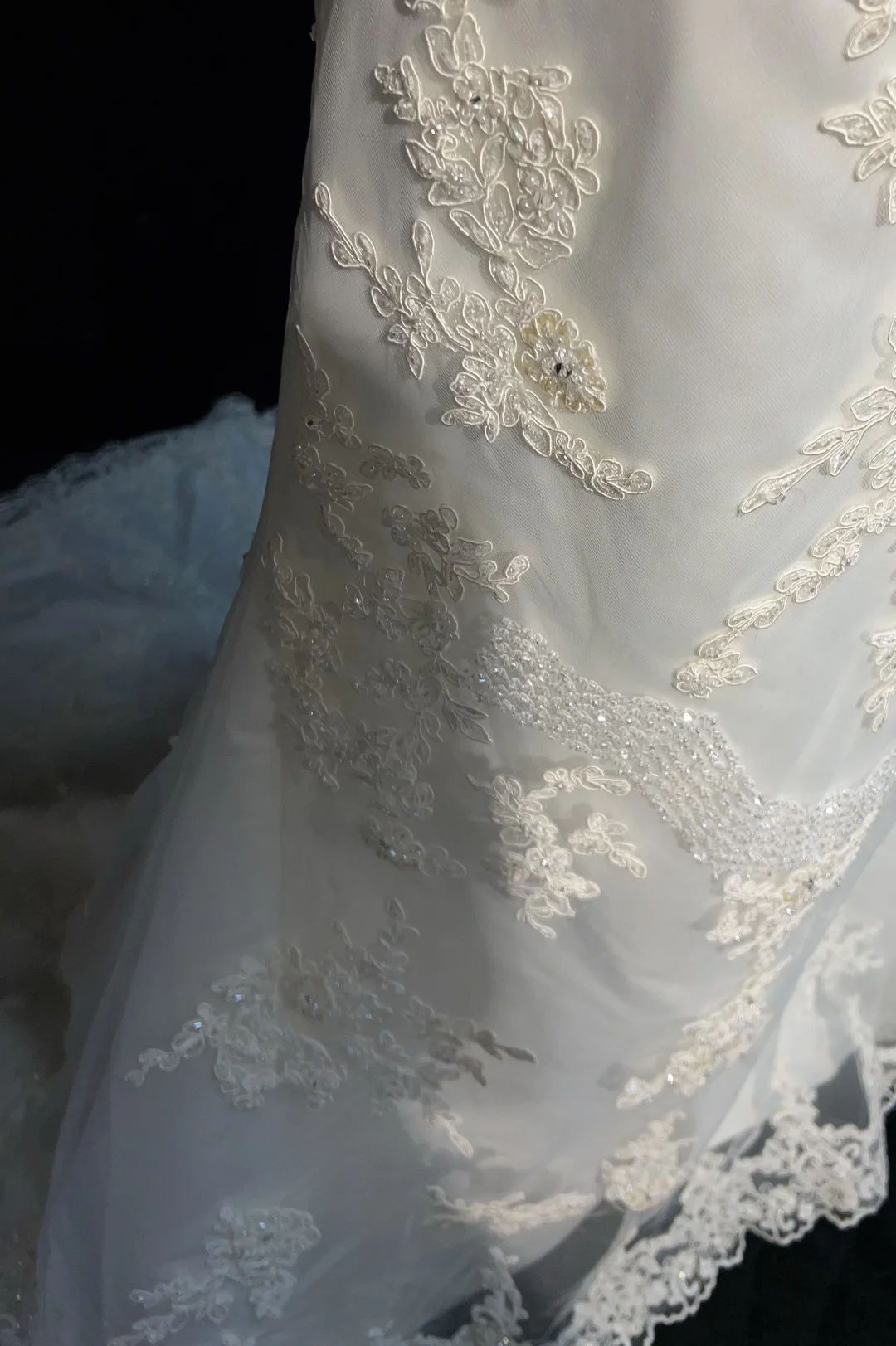 Vestido de novia vintage de los años 70, estilo sirena, tirantes finos, encaje, largo, elegante, DH551