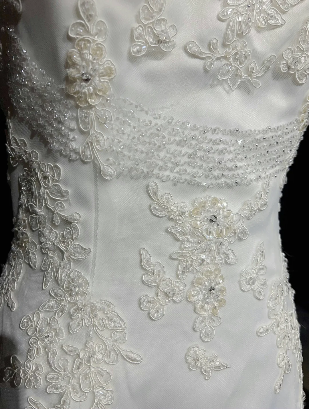 Vestido de novia vintage de los años 70, estilo sirena, tirantes finos, encaje, largo, elegante, DH551