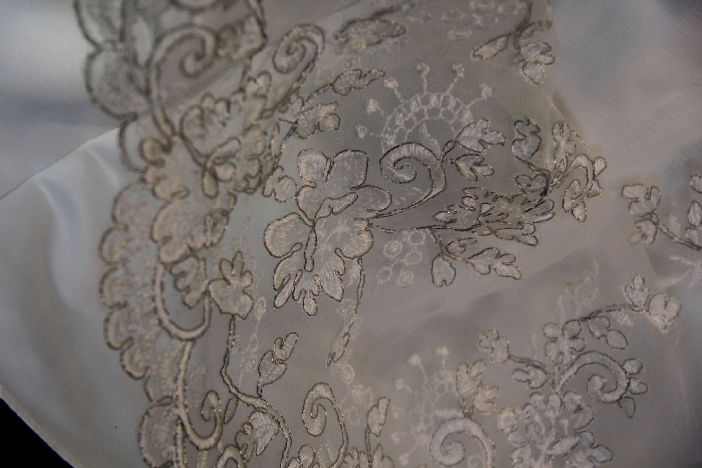 Vestido de novia vintage de los años 70, corte sirena, escote en V, encaje blanco, largo, elegante, DH578