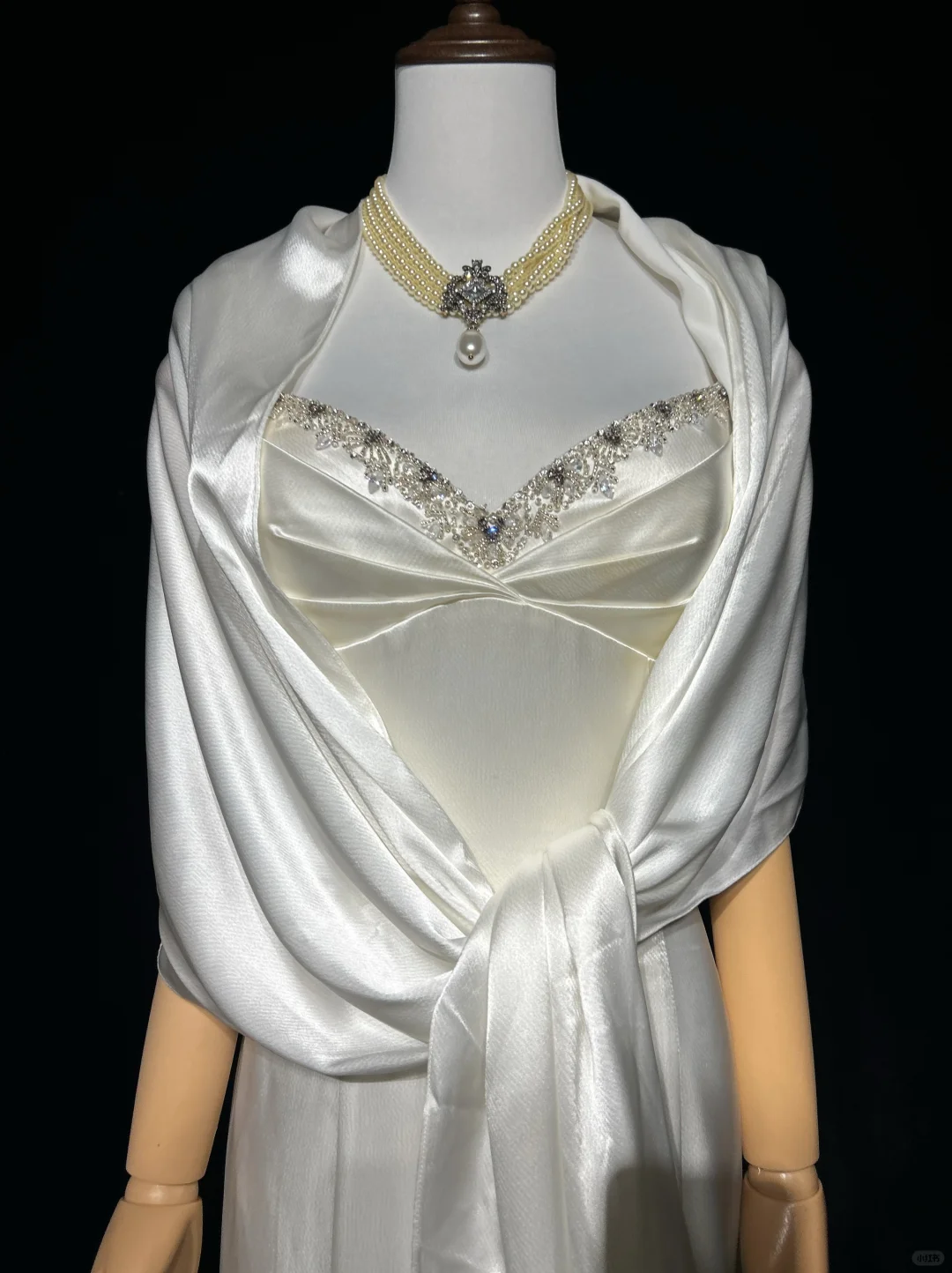Vestidos de novia vintage de sirena con tirantes finos, satén blanco y cuentas, largos, años 40 y 50, elegantes vestidos de novia DH677