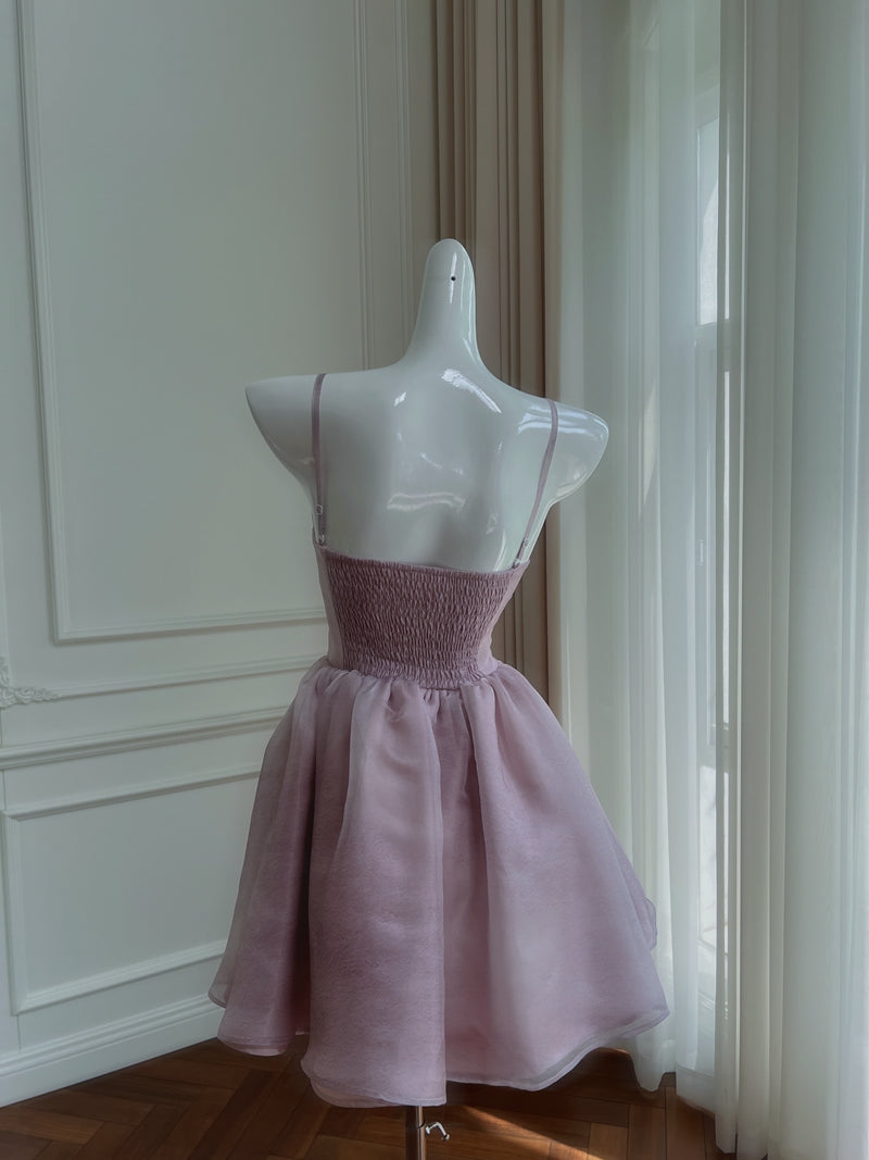 Vestidos cortos elegantes de Hoco, corte A, tirantes, color lila, minivestido azul, vestidos formales para el regreso a casa de octavo grado, trajes de verano para la escuela secundaria DH73