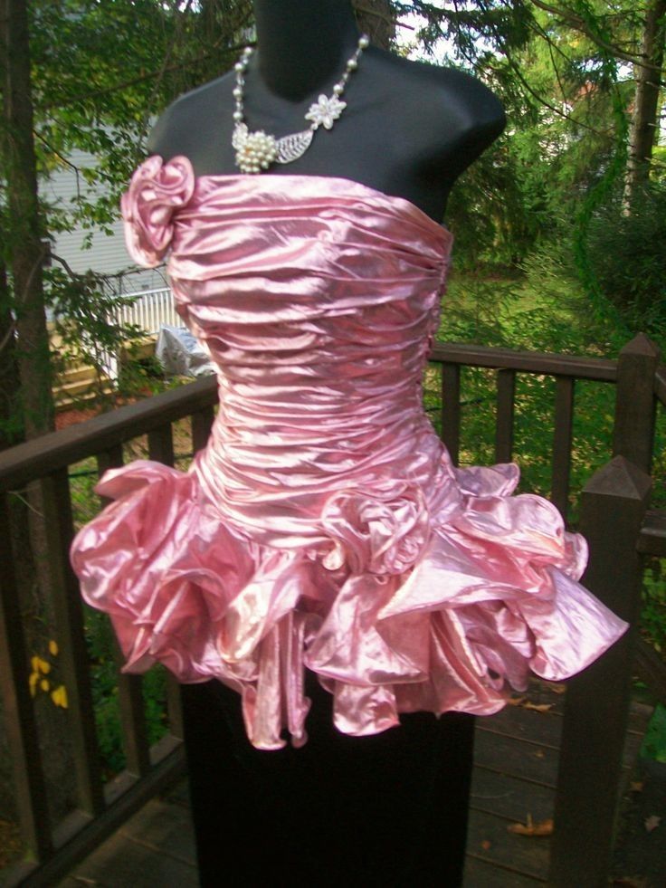 Hermoso vestido de fiesta sin tirantes de satén rosa, corto, formal, para octavo grado, vestido de verano para escuela secundaria, traje de fiesta DH829