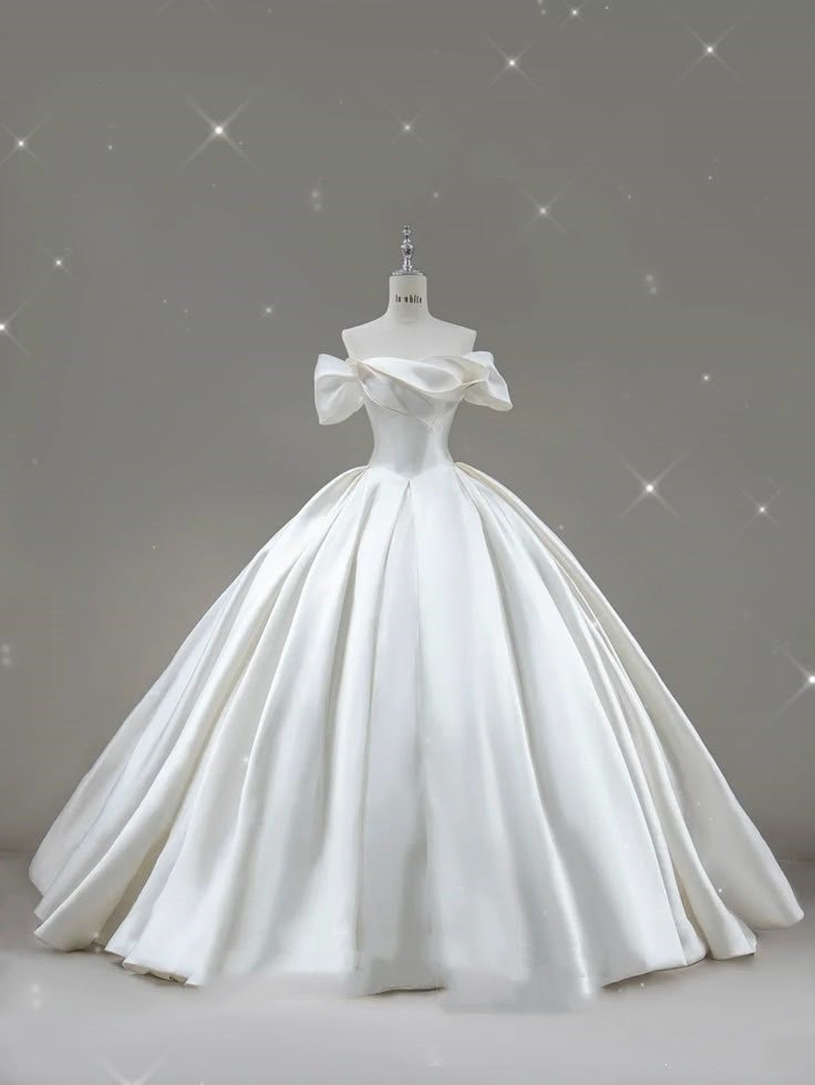Vestido de novia atemporal, vestido de fiesta, hombros descubiertos, blanco, manga corta, vestidos de novia largos, elegantes vestidos de novia DH912