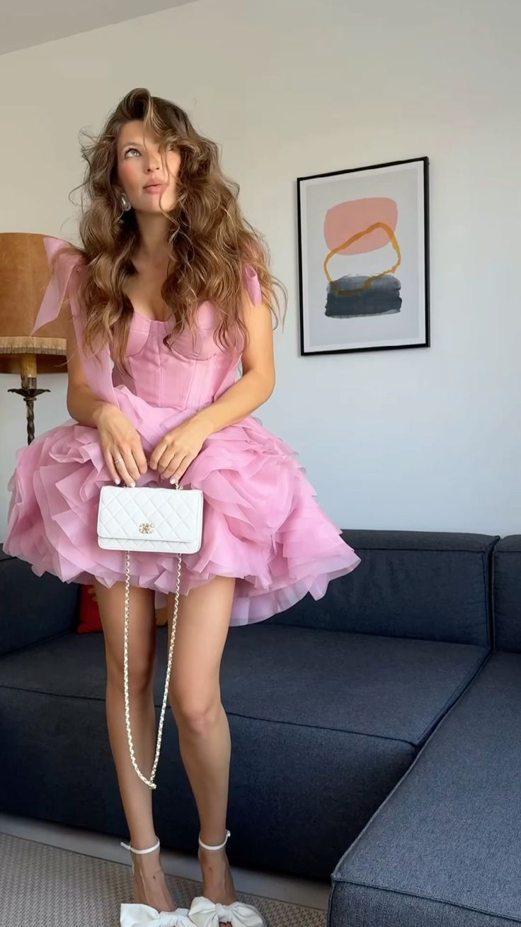 Vestido corto de verano de tul rosa con tirantes finos, vestido de fiesta sexy para cumpleaños, minivestido de fiesta para 18 años, DP1079
