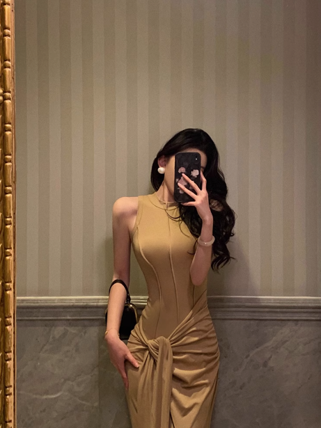 Vestido elegante de sirena sin mangas para 21 cumpleaños. Ideas de vestidos de cumpleaños para mujeres (DP1286).