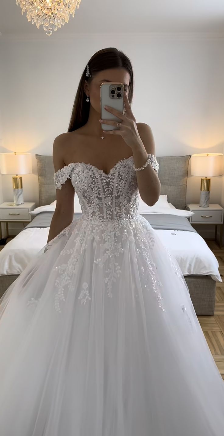 Vestido de novia etéreo, vestido de gala con hombros descubiertos, tul blanco, vestidos de novia DP1316