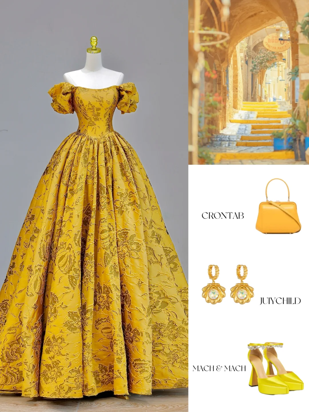 Elegante vestido de fiesta glamuroso con hombros descubiertos, de satén amarillo, largo, para fiesta de graduación, vestido de noche DP1587