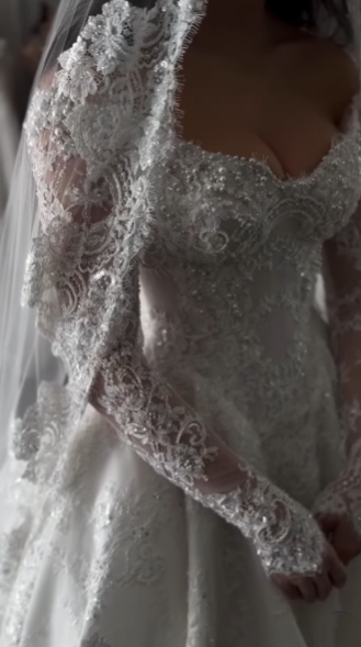 Elegante vestido de novia, vestido de fiesta con hombros descubiertos, encaje blanco, vestidos de novia minimalistas DP1620