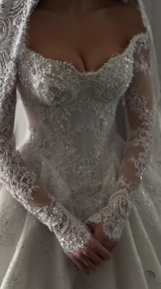 Elegante vestido de novia, vestido de fiesta con hombros descubiertos, encaje blanco, vestidos de novia minimalistas DP1620