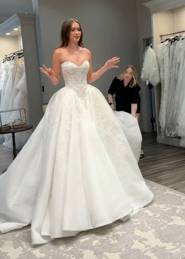 Vestido de novia clásico, vestido de fiesta, escote corazón, encaje, blanco, vestidos de novia minimalistas DP1590