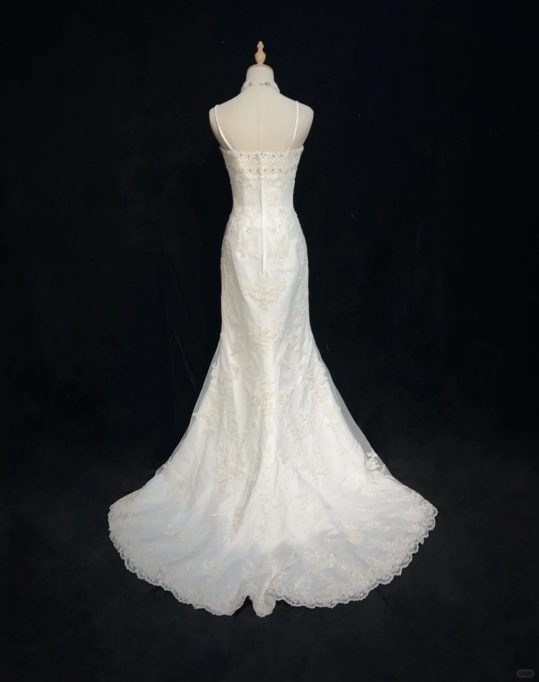 Vestido de novia clásico de sirena con tirantes finos y satén blanco, estilo minimalista, DP1694