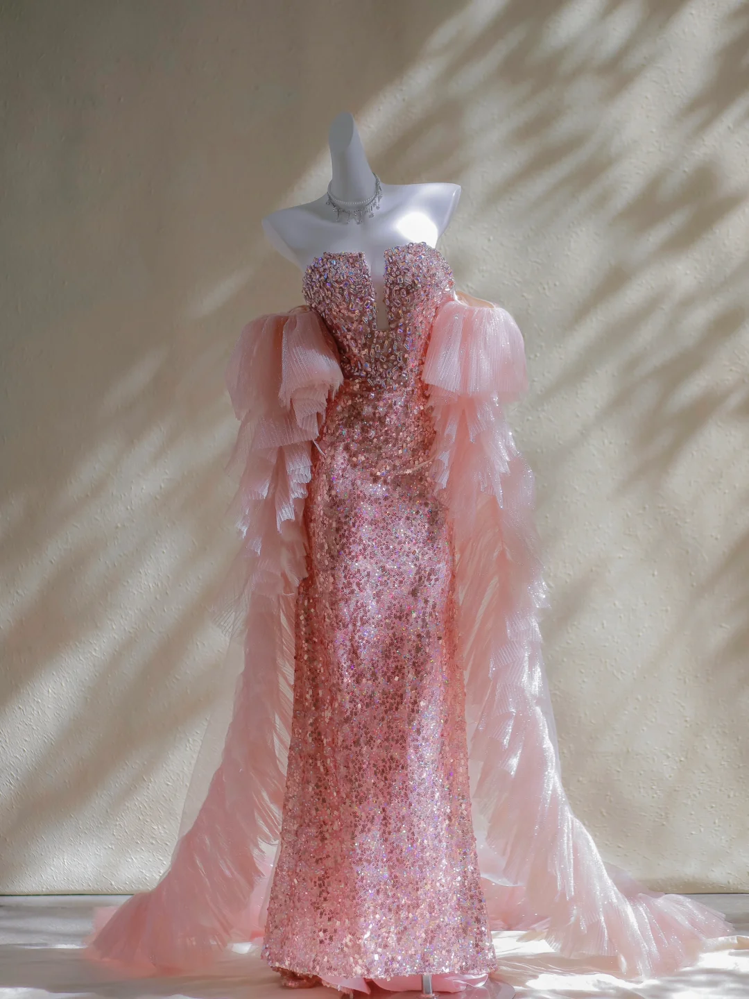 Hermoso vestido de sirena con lentejuelas y escote corazón para cumpleaños número 23, vestido de fiesta, atuendos de cumpleaños para mujeres DP1972