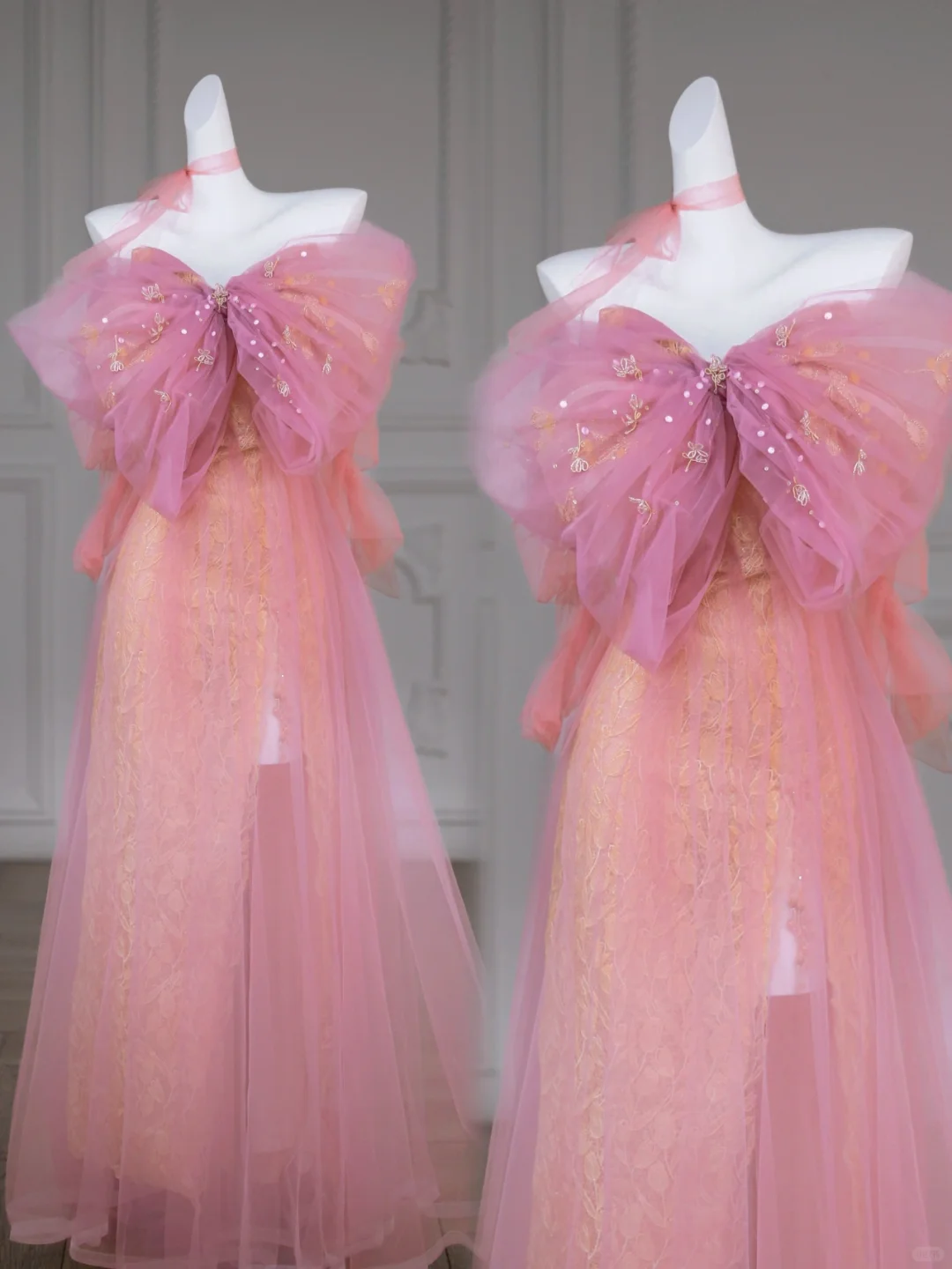 Hermoso vestido de sirena con escote corazón de tul rosa para cumpleaños número 23, vestido de fiesta, atuendos de cumpleaños para mujeres DP1974