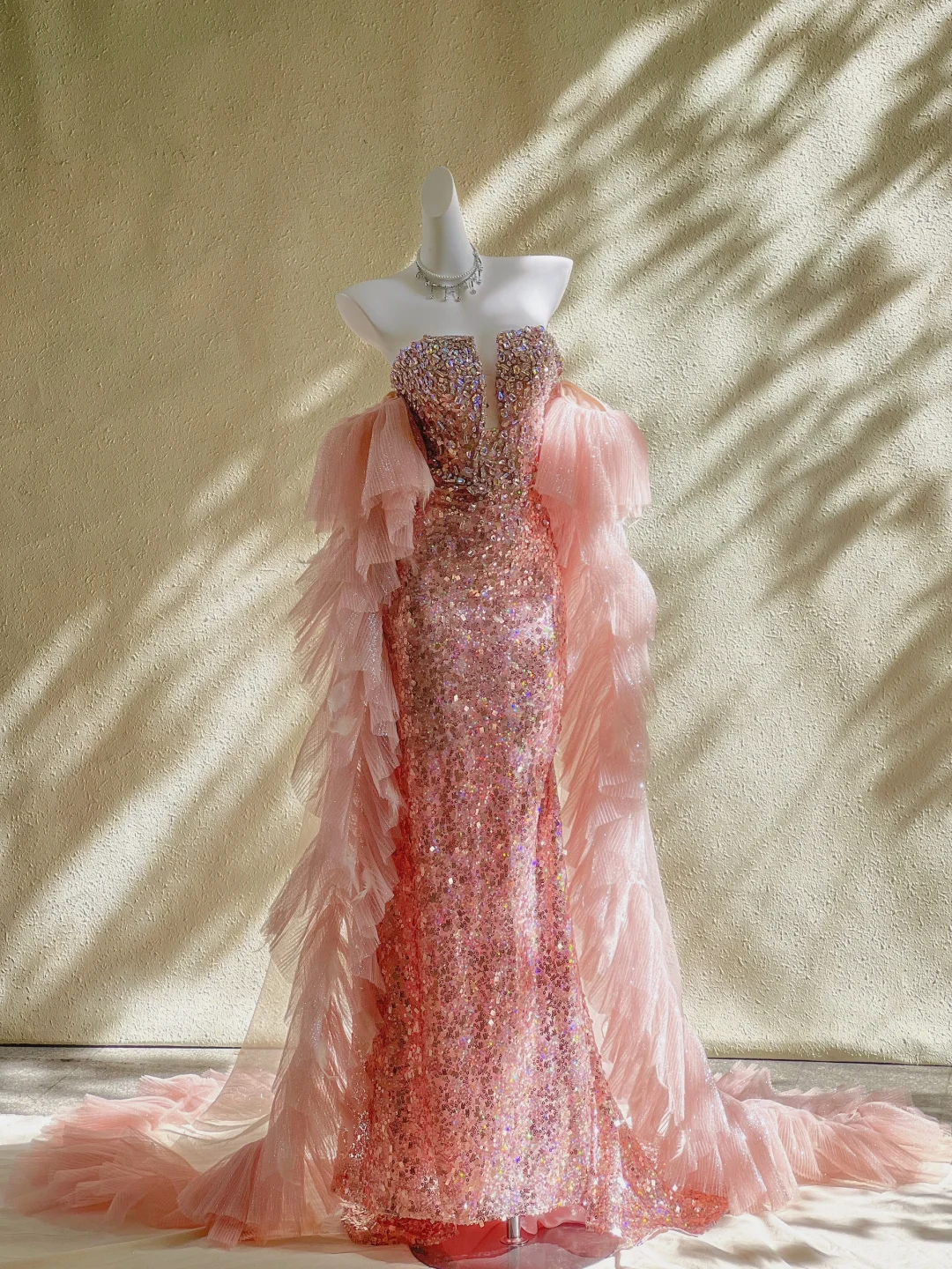 Hermoso vestido de sirena con lentejuelas y escote corazón para cumpleaños número 23, vestido de fiesta, atuendos de cumpleaños para mujeres DP1972