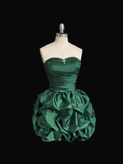 Classy A Line Strapless Taffeta Short Homecoming Dress Cocktail Dress Hoco Dresses DP2280