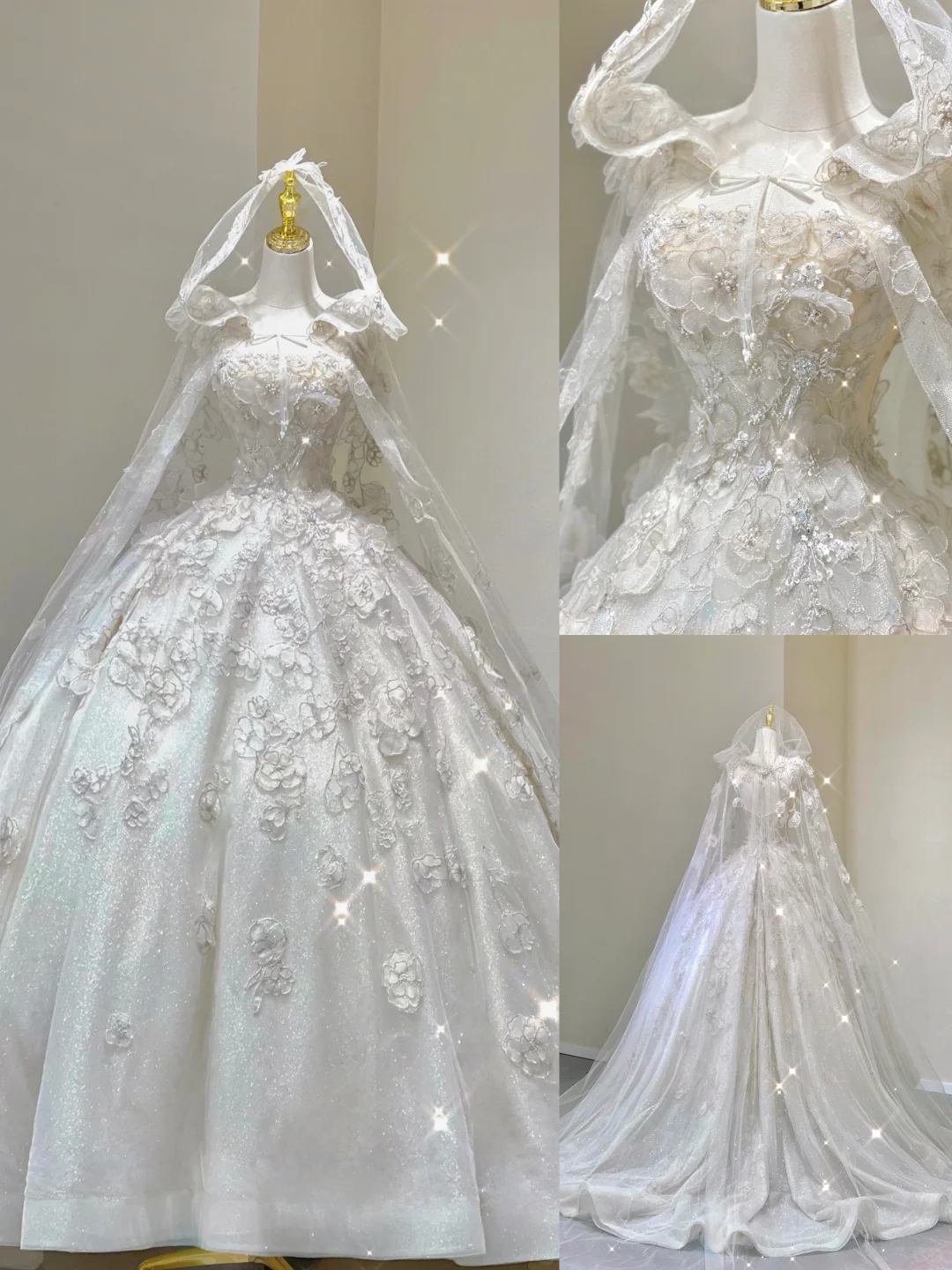 Vestido de novia blanco largo con encaje y escote cuadrado, único, DP421