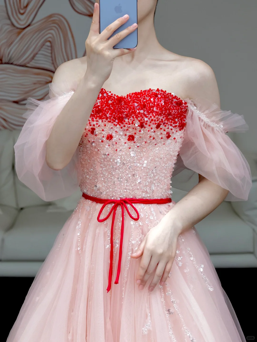 Hermoso vestido de fiesta largo de tul rosa con hombros descubiertos y corte A, vestido de fiesta, vestidos de graduación DP810