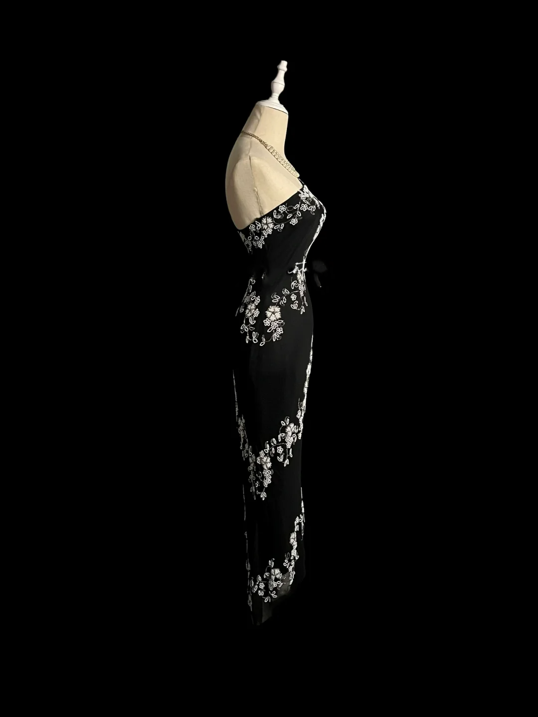 Retro Sheath One Shoulder Black Prom Dresses Evening Gowns Evening Dress DP941