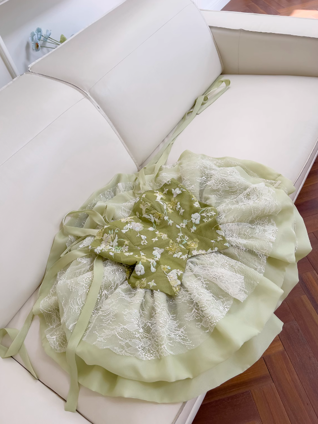 Vestido de fiesta corto verde oliva con encaje, lentejuelas y corte en A, ED01198