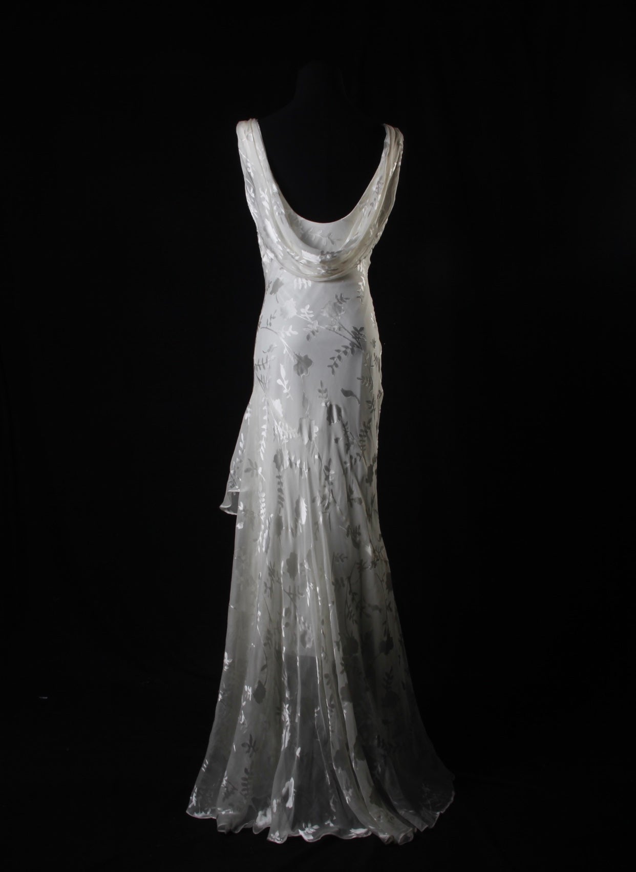 Vestido de fiesta largo de gasa con escote en V y cuentas, vestido de novia sencillo de corte sirena ED01527