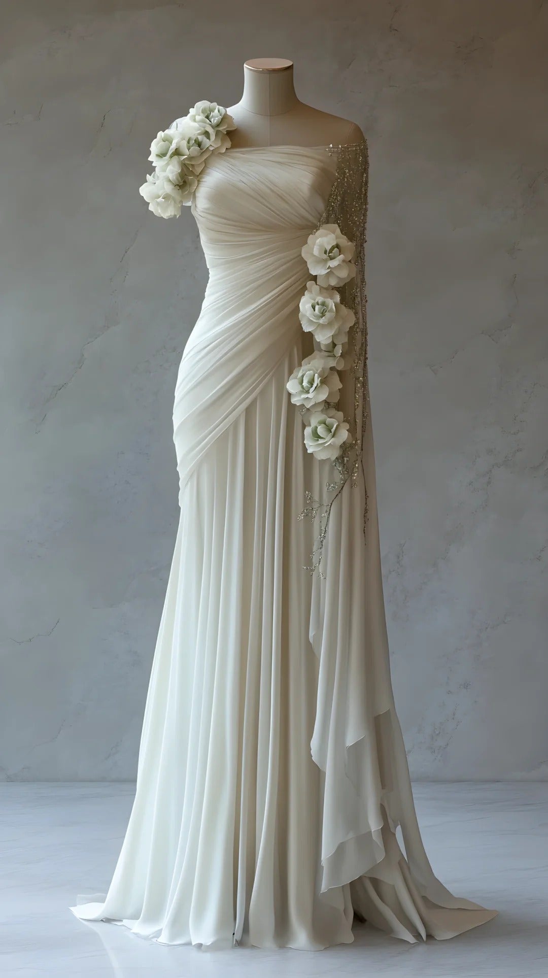 Vestido de noche de gasa retro sin tirantes, vestido de fiesta, vestido de novia ED02065