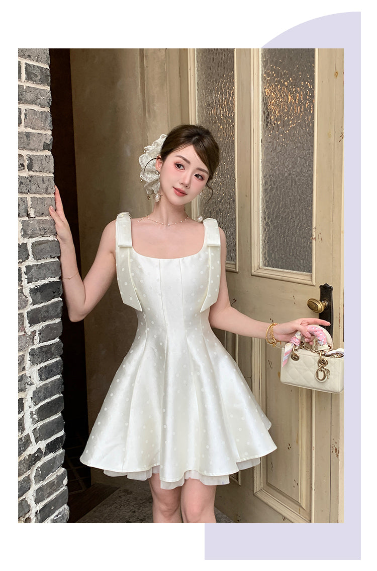 Vestidos de fiesta cortos de satén con escote cuadrado en color albaricoque claro, corte A, para regreso a casa, ED02721